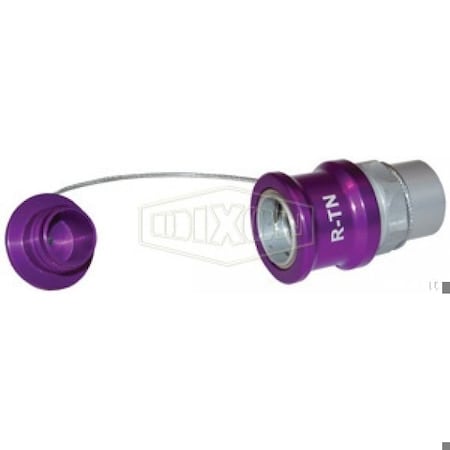 Dixon FloMAX R Series Transmission Fluid Nozzle with Plug, 3/4 in Nominal, FNPT, Aluminum, Domestic R-TN-P